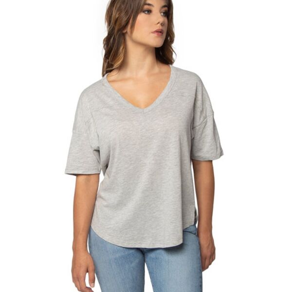 Ladies' Happy Jersey V-Neck Thumbnail