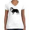 Women's Fine Jersey V-Neck Tee Thumbnail