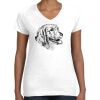 Women's Fine Jersey V-Neck Tee Thumbnail