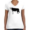 Women's Fine Jersey V-Neck Tee Thumbnail