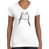 Women's Fine Jersey V-Neck Tee Thumbnail