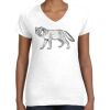 Women's Fine Jersey V-Neck Tee Thumbnail