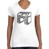 Women's Fine Jersey V-Neck Tee Thumbnail