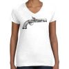Women's Fine Jersey V-Neck Tee Thumbnail