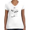 Women's Fine Jersey V-Neck Tee Thumbnail
