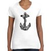 Women's Fine Jersey V-Neck Tee Thumbnail
