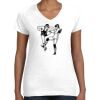 Women's Fine Jersey V-Neck Tee Thumbnail