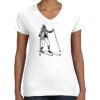 Women's Fine Jersey V-Neck Tee Thumbnail