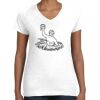 Women's Fine Jersey V-Neck Tee Thumbnail