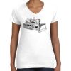Women's Fine Jersey V-Neck Tee Thumbnail