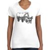 Women's Fine Jersey V-Neck Tee Thumbnail