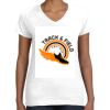 Women's Fine Jersey V-Neck Tee Thumbnail